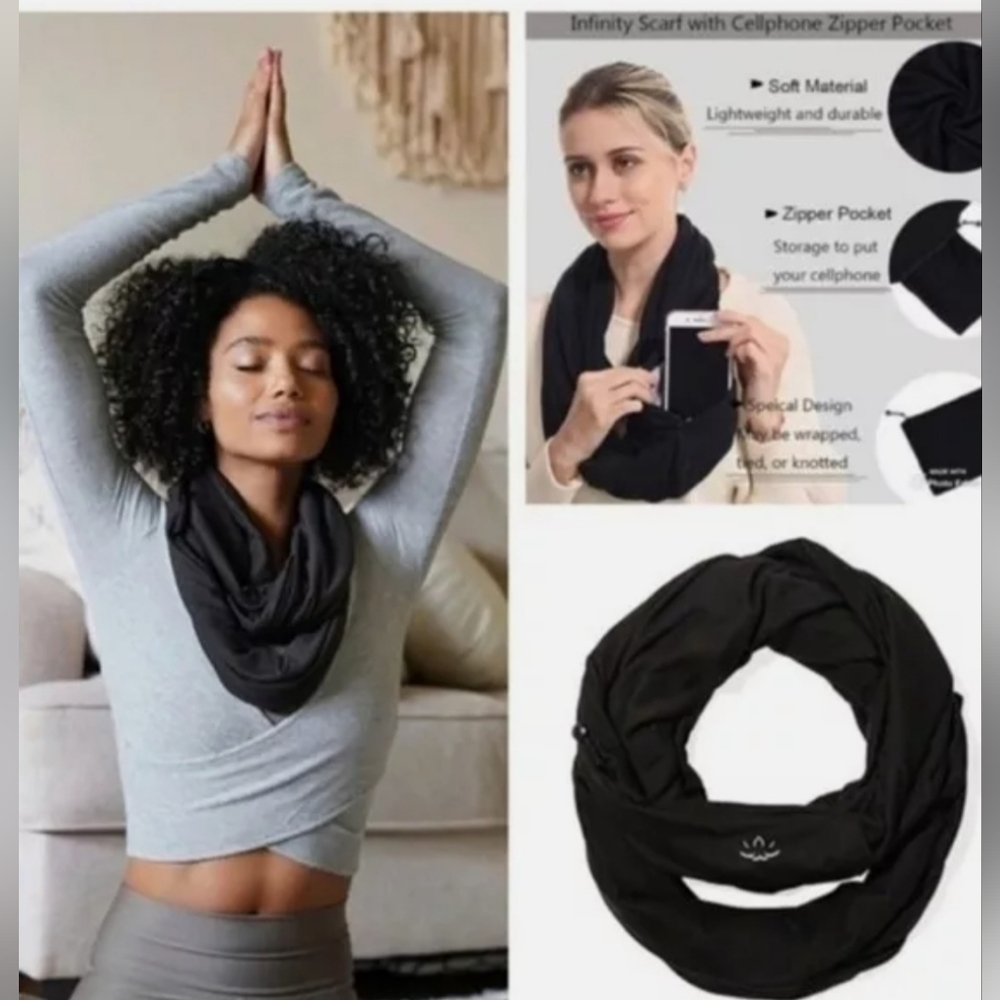 Beyond‎ Yoga Pocket Infinity Scarf NWT